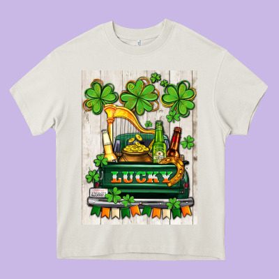 Lucky Truck Heavy Core Tee Designed By Adodesignshop