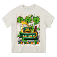 Cream lucky truck Heavy Core Tee - AdoDesignShop