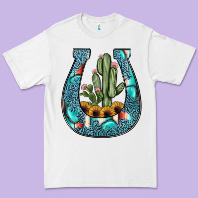 Cactus Horseshoe Premium Tee Designed By Jahusdesignshop