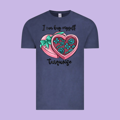 I Can Buy Myself Turquoise Vintage Tee Designed By Maliassmallbusiness