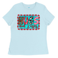 Baby Blue hugs and kisses Ladies Tee - JahusDesignShop