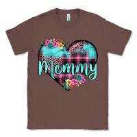 Chestnut mommy leopard turquoise heart Classic Tee - JahusDesignShop