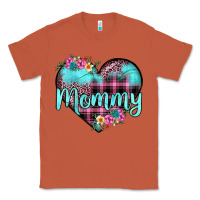 Copper mommy leopard turquoise heart Classic Tee - JahusDesignShop