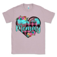 Lilac mommy leopard turquoise heart Classic Tee - JahusDesignShop