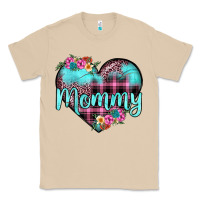 Mushroom mommy leopard turquoise heart Classic Tee - JahusDesignShop