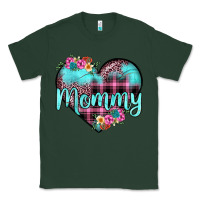 Sports Green mommy leopard turquoise heart Classic Tee - JahusDesignShop