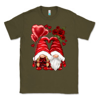 Army Green valentines day gnomies Classic Tee - NancyCooperArtShop