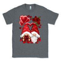 Charcoal Heather valentines day gnomies Classic Tee - NancyCooperArtShop