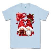 Dusty Blue valentines day gnomies Classic Tee - NancyCooperArtShop