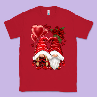 Valentines Day Gnomies Classic Tee Designed By Nancycooperartshop