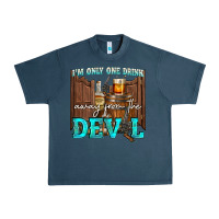 Midnight Navy im only one drink Urban Heavy Tee - NancyCooperArtShop