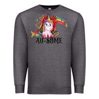 Charcoal Heather Au-some Premium Sweatshirt - CowGirlArtShop