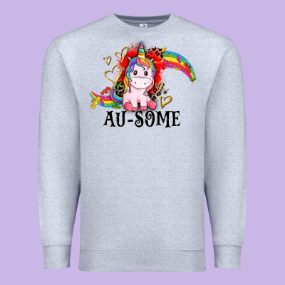 Au-some Premium Sweatshirt Designed By Cowgirlartshop