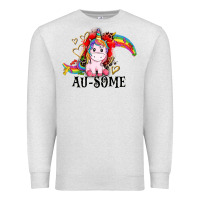 Oatmeal Heather Au-some Premium Sweatshirt - CowGirlArtShop