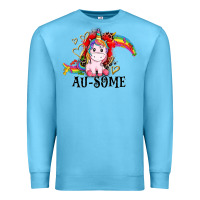 Ocean Blue Au-some Premium Sweatshirt - CowGirlArtShop