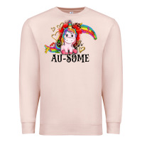 Pale Pink Au-some Premium Sweatshirt - CowGirlArtShop