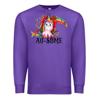 Purple Au-some Premium Sweatshirt - CowGirlArtShop