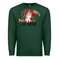 Sports Green Au-some Premium Sweatshirt - CowGirlArtShop