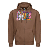 Chestnut Oh how he loves us Zipper Hoodie - NancyCooperArtShop