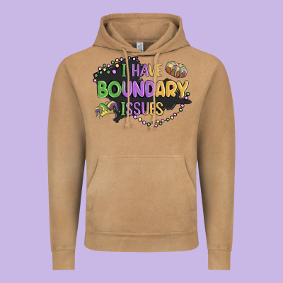 ı Have Boundary ıssues Vintage Hoodie Designed By Maliassmallbusiness