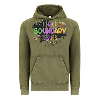 Vintage Olive ı have boundary ıssues Vintage Hoodie - MaliasSmallBusiness