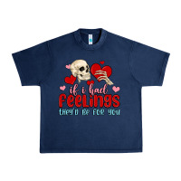 Navy if i had feelings they d be for you Urban Heavy Tee - MaliasSmallBusiness