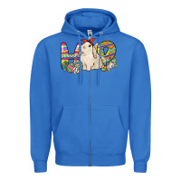 True Royal Hop rabbit Zipper Hoodie - NancyCooperArtShop