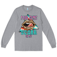 Heather Grey Pour Some Sugar On Me Long Sleeve Tee - JahusDesignShop