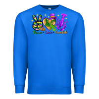 True Royal Peace Love Crawfish Premium Sweatshirt - HowdyJamesFarm
