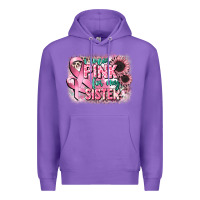 Purple i wear pink for my sister Premium Hoodie - CowGirlArtShop
