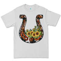 Dove Grey horseshoe sunflower Premium Tee - JahusDesignShop