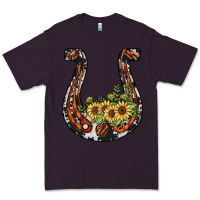 Plum horseshoe sunflower Premium Tee - JahusDesignShop