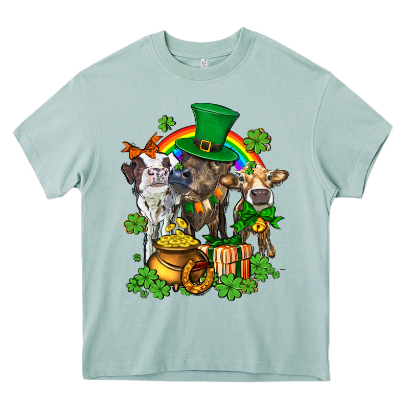 Little Cows And St Patricks Party Heavy Core Tee by AdoDesignShop | Teevron