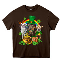 Chocolate Brown little cows and st patricks party Heavy Core Tee - AdoDesignShop