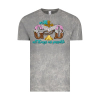 Cloud Rock with god all things are possible Vintage Tee - NancyCooperArtShop
