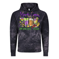 Cloud Black mardi gras drinking team Vintage Hoodie - MaliasSmallBusiness