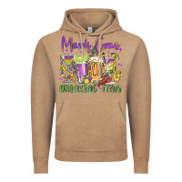 Vintage Coffee mardi gras drinking team Vintage Hoodie - MaliasSmallBusiness