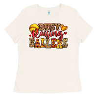 Busy Raising Ballers Softball Ladies Tee | Teevron