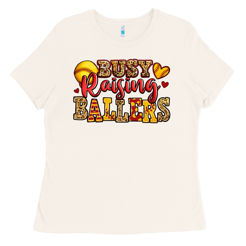 Busy Raising Ballers Softball Ladies Tee by Jasminsmagicworld | Teevron