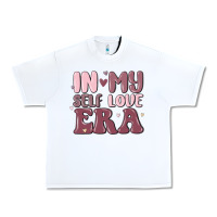 White in my self love era Urban Heavy Tee - MaliasSmallBusiness
