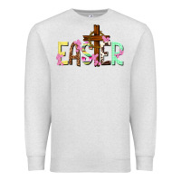 Oatmeal Heather Easter crown of thorns Easter Day Premium Sweatshirt - HowdyJamesFarm