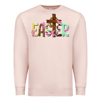 Pale Pink Easter crown of thorns Easter Day Premium Sweatshirt - HowdyJamesFarm