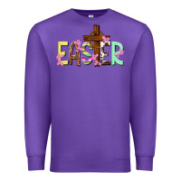 Purple Easter crown of thorns Easter Day Premium Sweatshirt - HowdyJamesFarm