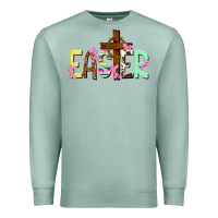 Seafoam Easter crown of thorns Easter Day Premium Sweatshirt - HowdyJamesFarm