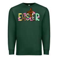 Sports Green Easter crown of thorns Easter Day Premium Sweatshirt - HowdyJamesFarm