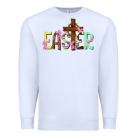 White Easter crown of thorns Easter Day Premium Sweatshirt - HowdyJamesFarm