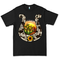 Black horseshoe sunset Premium Tee - JahusDesignShop