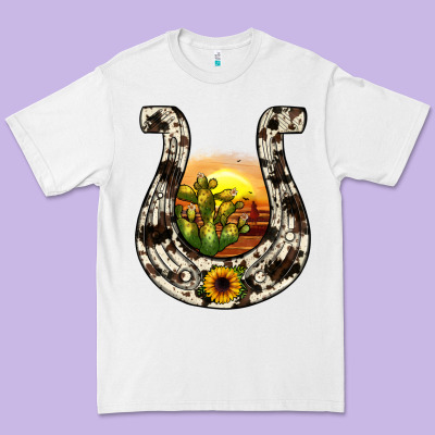 Horseshoe Sunset Premium Tee Designed By Jahusdesignshop