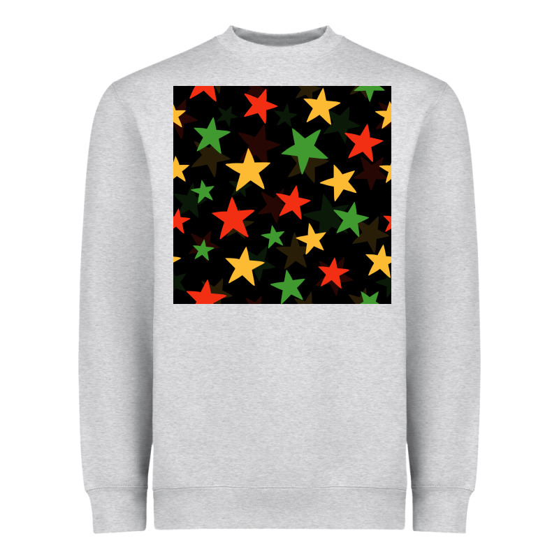 African Color Stars Seamless Pattern Heavyweight Sweatshirt by BundleAndBundleShop | Teevron