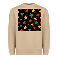 Mushroom african color stars seamless pattern Heavyweight Sweatshirt - BundleAndBundleShop
